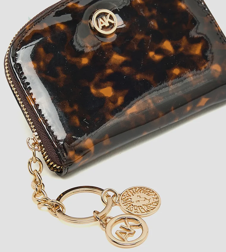 ANNE KLEIN  Anne Klein Patterned Zip-around Card Holder for Women | Best Price UAE